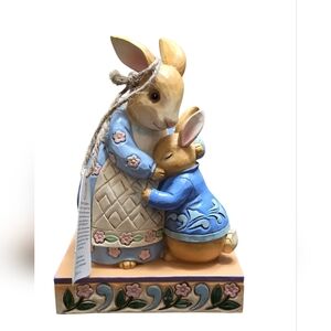 Jim Shore Beatrix Potter Mrs. Rabbit and Peter Rabbit-